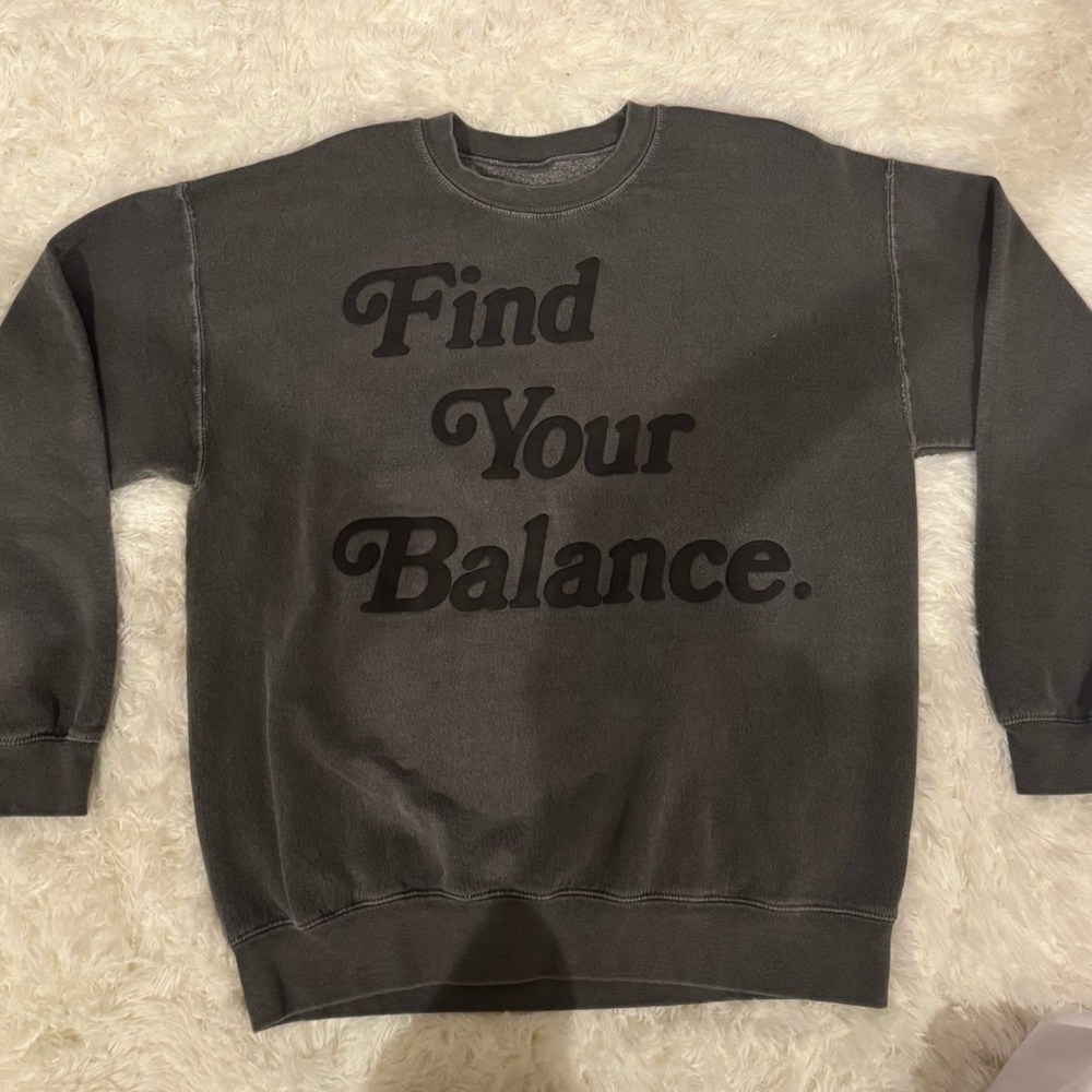 PACSUN washed dark grey sweatshirtt